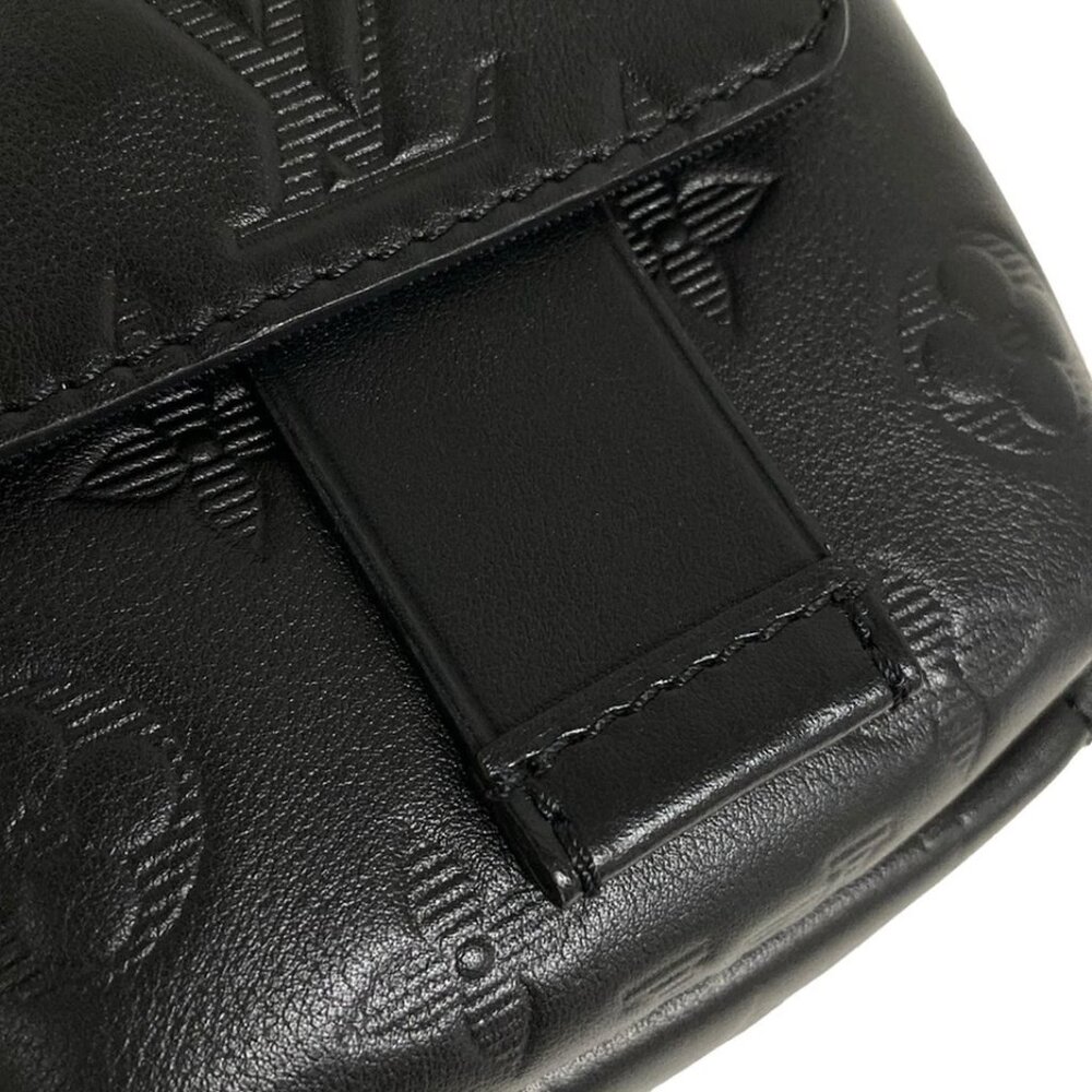 LOUIS VUITTON Double Phone Pouch Black Monogram Shadow -1349-031725 - Picture 9 of 14